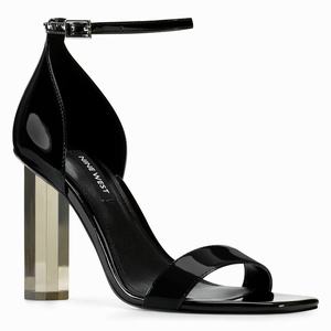 Nine West Zariah Ankle Strap Heeled Sandals - Black - Ireland (YV3498012)